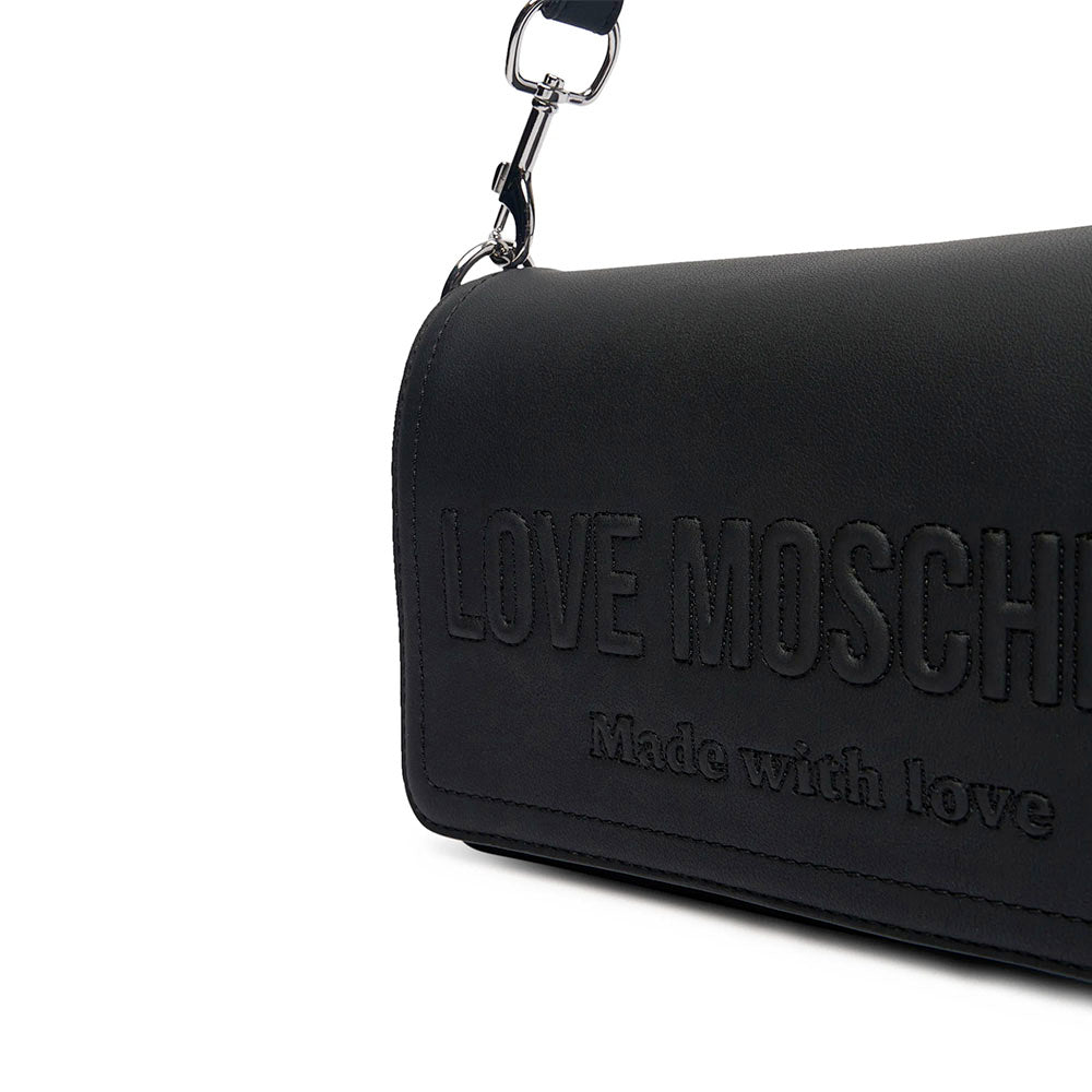 Borsa Donna Sottospalla LOVE MOSCHINO in Ecopelle Nera