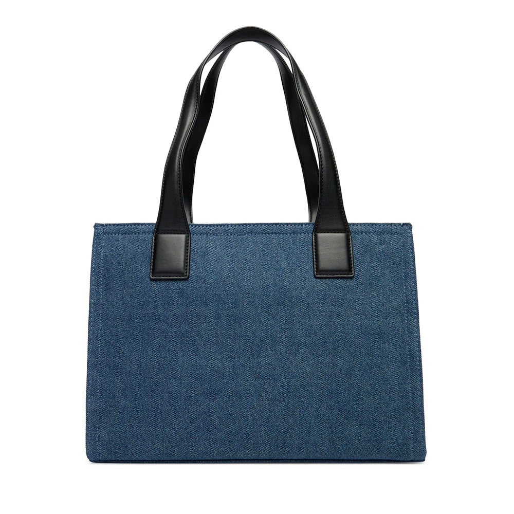 Shopping Bag Donna LOVE MOSCHINO in Denim Blu