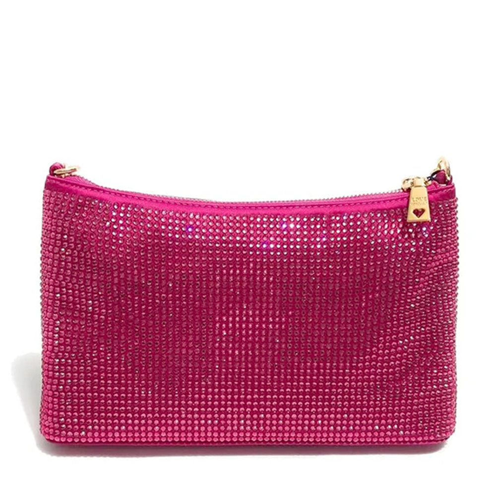 Borsa Donna a Spalla LOVE MOSCHINO Rosa con Strass