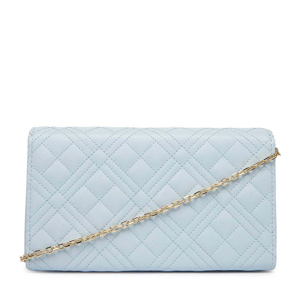 Clutch Donna con Tracolla LOVE MOSCHINO linea Smart Daily Quilted Celeste