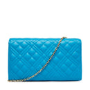 Clutch Donna con Tracolla LOVE MOSCHINO linea Smart Daily Quilted Turchese