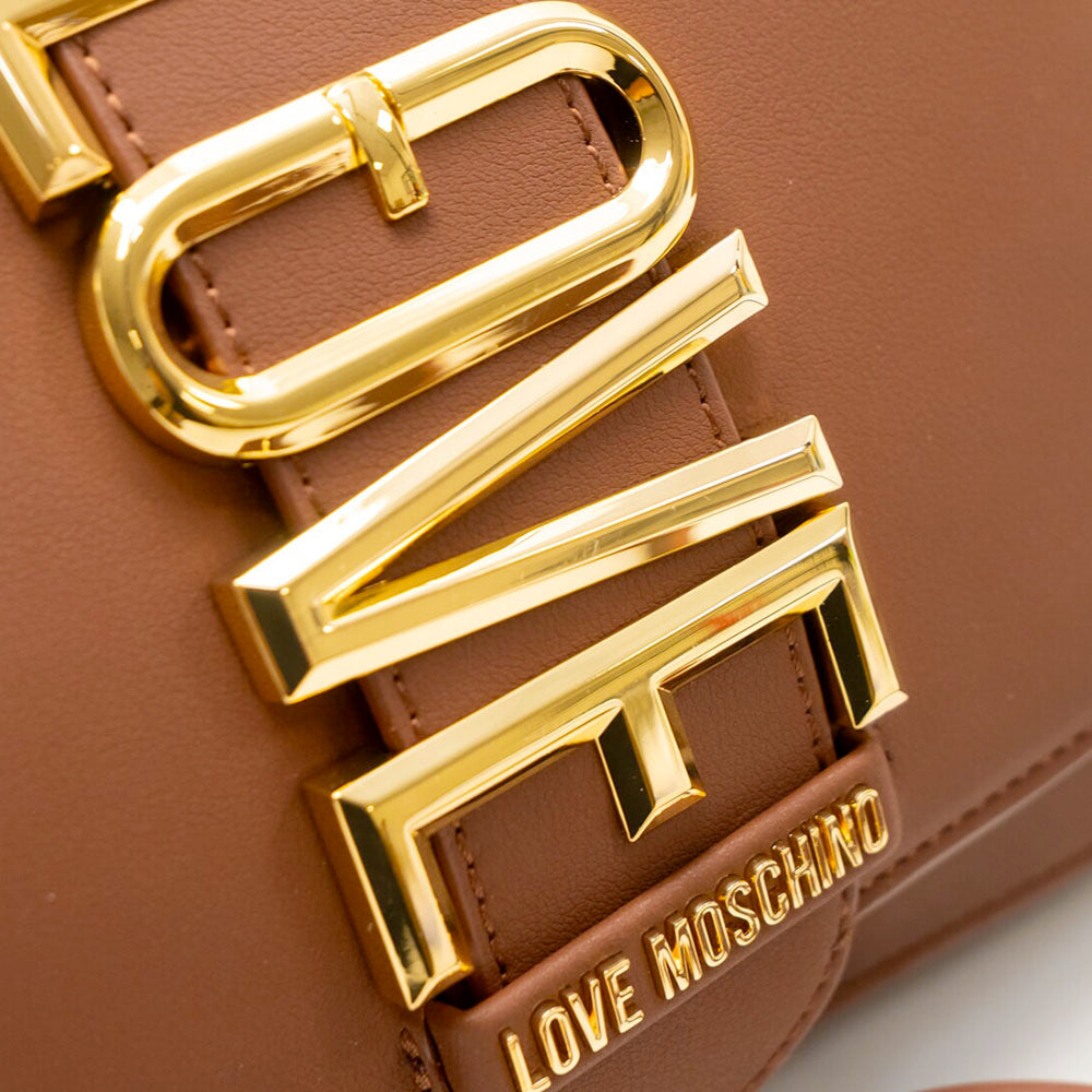 Borsa Donna a Spalla e Tracolla LOVE MOSCHINO linea Lovebug color Cuoio