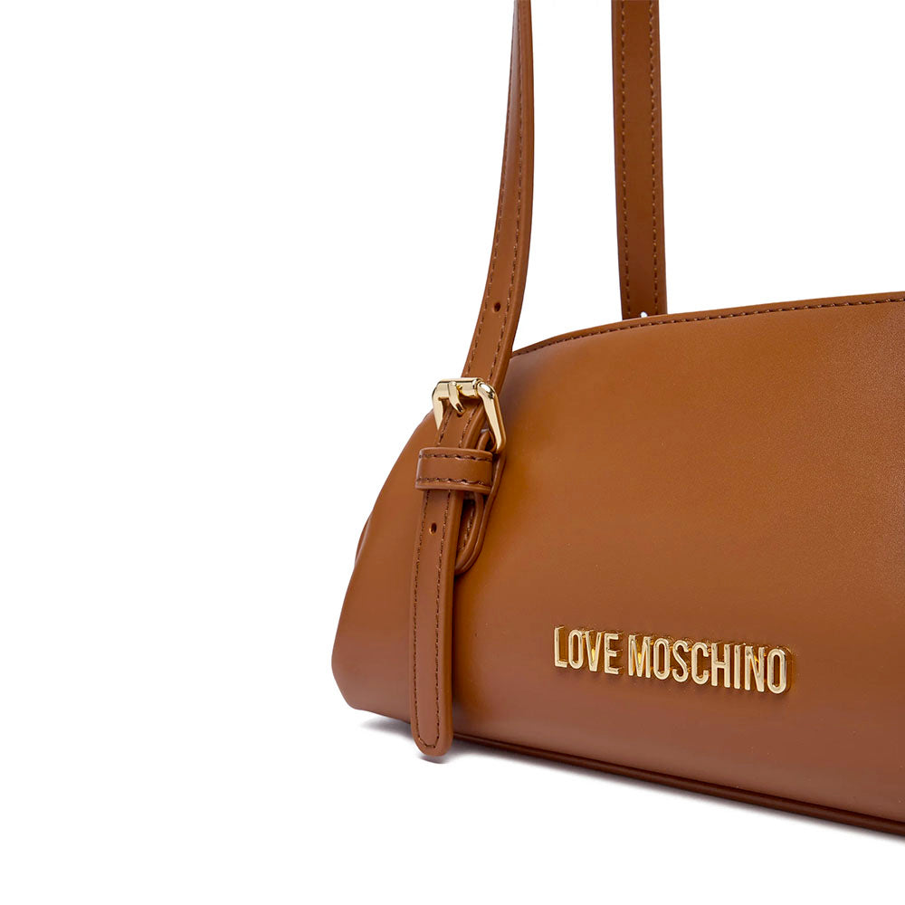 Damen-Bauletto-Schultertasche LOVE MOSCHINO Modell Smart Daily Bag in Cognac
