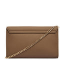 Clutch Donna con Tracolla LOVE MOSCHINO linea Smart Daily Bag Lettering Logo color Fango