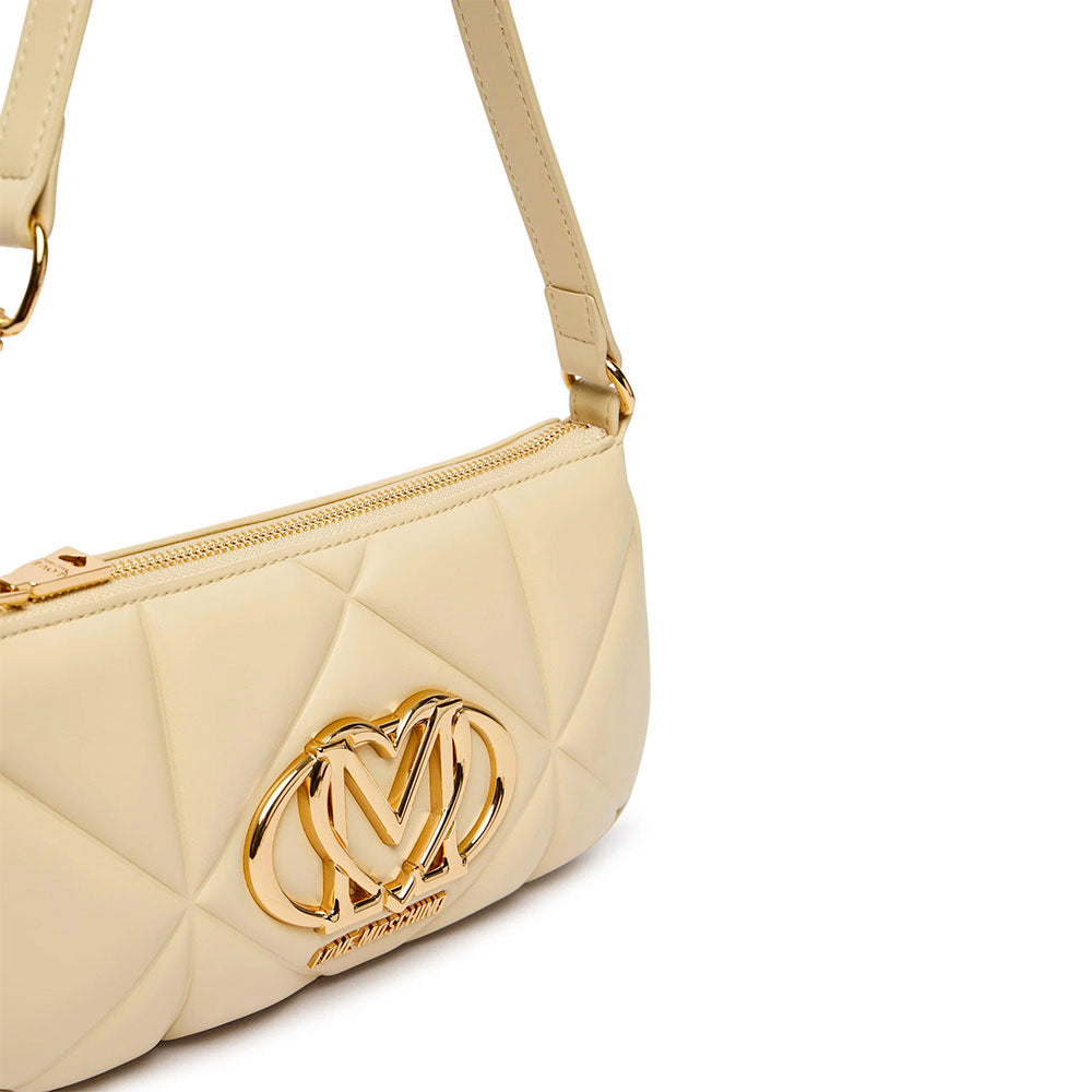 Borsa Donna Mini Sottospalla LOVE MOSCHINO linea Embossed color Burro