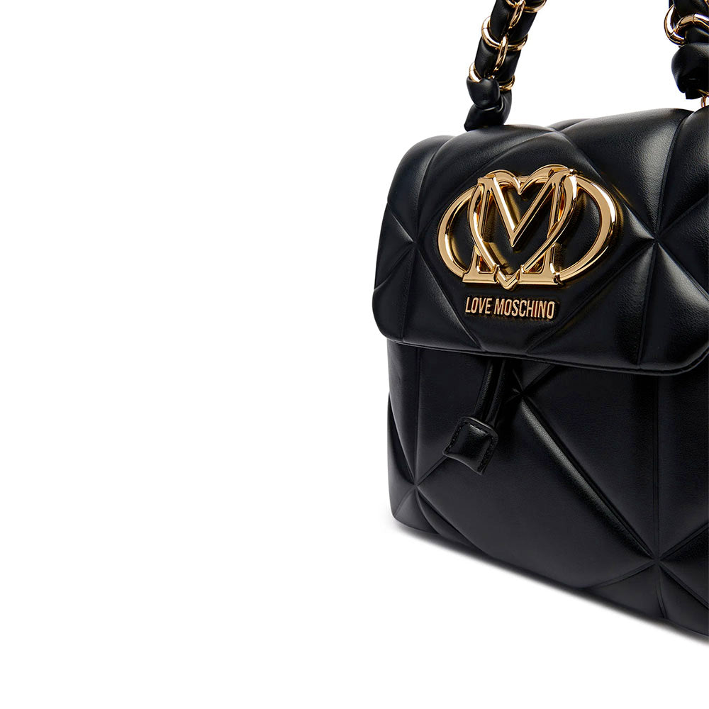 Zaino Donna LOVE MOSCHINO linea Embossed Trapuntata Nera