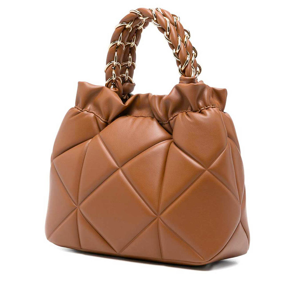 Borsa Donna Secchiello Small LOVE MOSCHINO linea Embossed Trapuntata color Cuoio