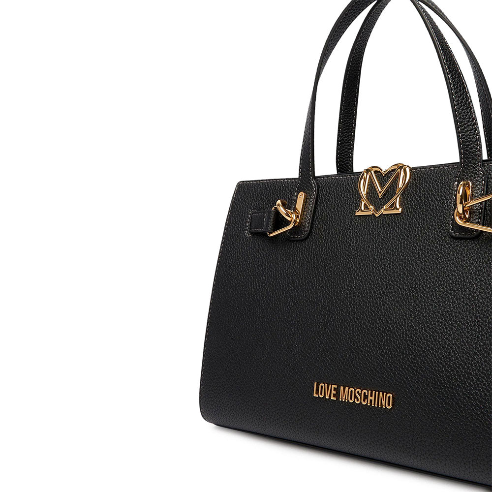Borsa Donna a Mano LOVE MOSCHINO linea Soft Sculpt Nera