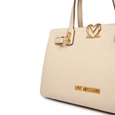 Borsa Donna a Mano LOVE MOSCHINO linea Soft Sculpt Avorio