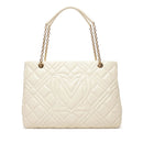 Gesteppte Damen-Shopper LOVE MOSCHINO Modell Quilted in Elfenbein