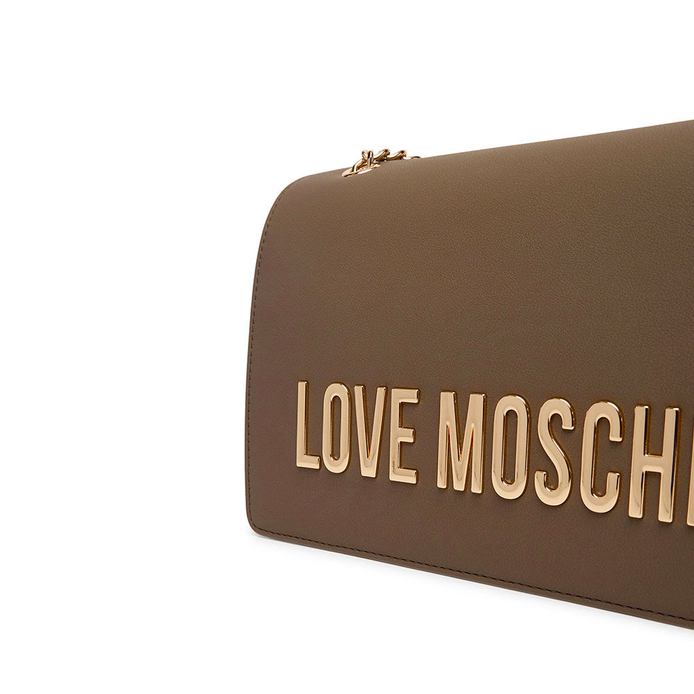 Borsa Donna a Spalla e a Tracolla LOVE MOSCHINO linea Bold Bag color Fango