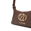 Borsa Sottospalla Donna LOVE MOSCHINO in Ecopelle Marrone Cioccolato
