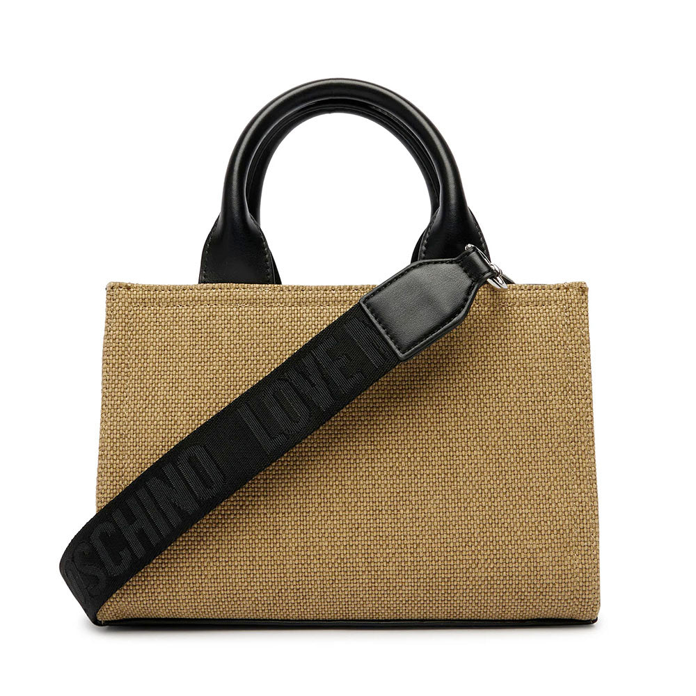 Borsa Donna a Mano LOVE MOSCHINO in Canvas color Oro