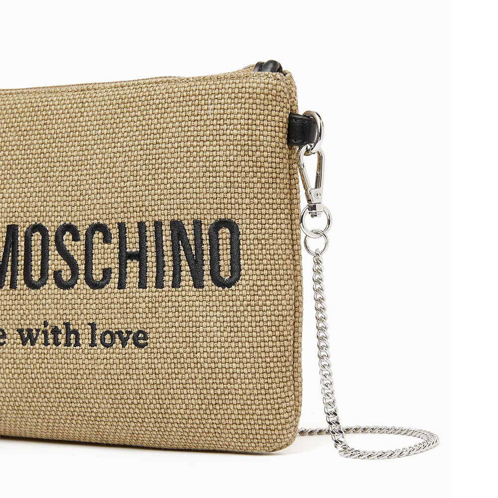 Pochette Donna LOVE MOSCHINO in Canvas color Oro