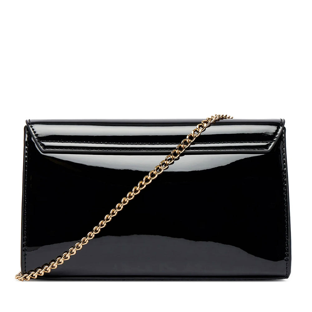 Clutch con Tracolla LOVE MOSCHINO in Vernice Nera