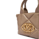 Mini Borsa Donna a Mano LOVE MOSCHINO linea Embossed color Sabbia