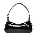Borsa Donna a Spalla LOVE MOSCHINO in Ecopelle Effetto Vernice Nera