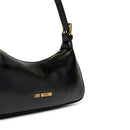 Borsa Donna a Spalla LOVE MOSCHINO in Ecopelle Soft Nero e Oro