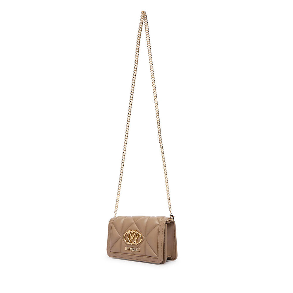 Clutch Trapuntata Donna LOVE MOSCHINO linea Embossed color Sabbia