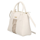 Borsa Donna Grande a Mano 1A Classe Alviero Martini linea Bloom City Avorio e Geo Rafia LD25