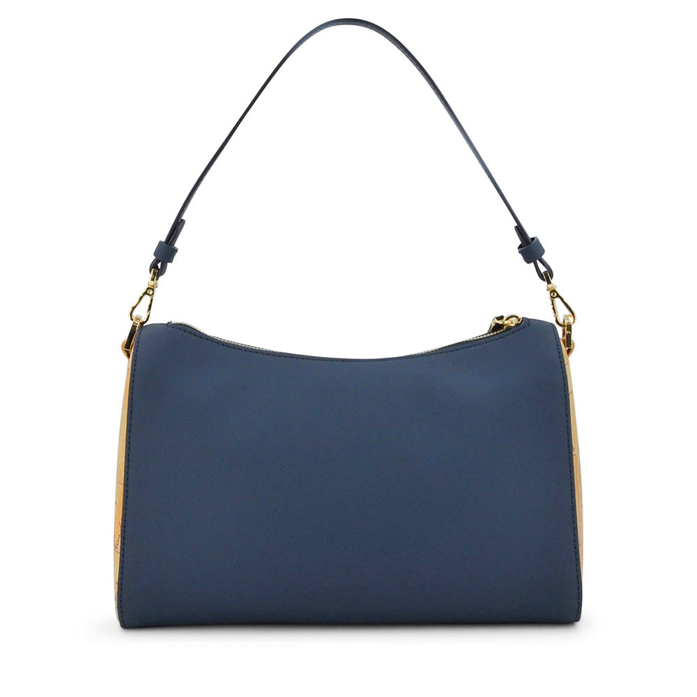 Borsa Donna Sottospalla con Tracolla 1A Classe Alviero Martini linea Geo Harmonia Blu Navy LF36