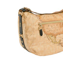 Borsa Donna Mezzaluna Grande 1A Classe Alviero Martini linea Soft Ranch in Tessuto Soft Geo Classic e Nero LG03