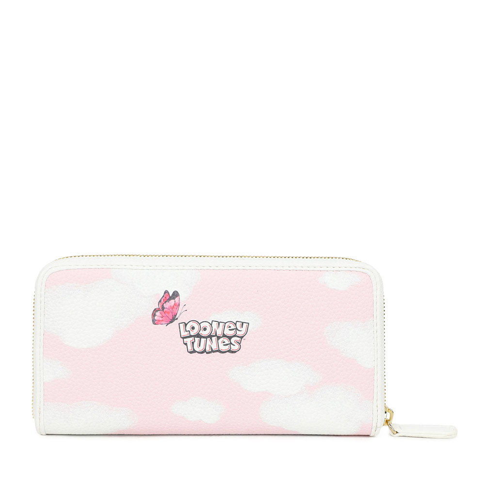 Portafoglio Donna Zip Around BRACCIALINI linea Cartoline LT stampa Roma