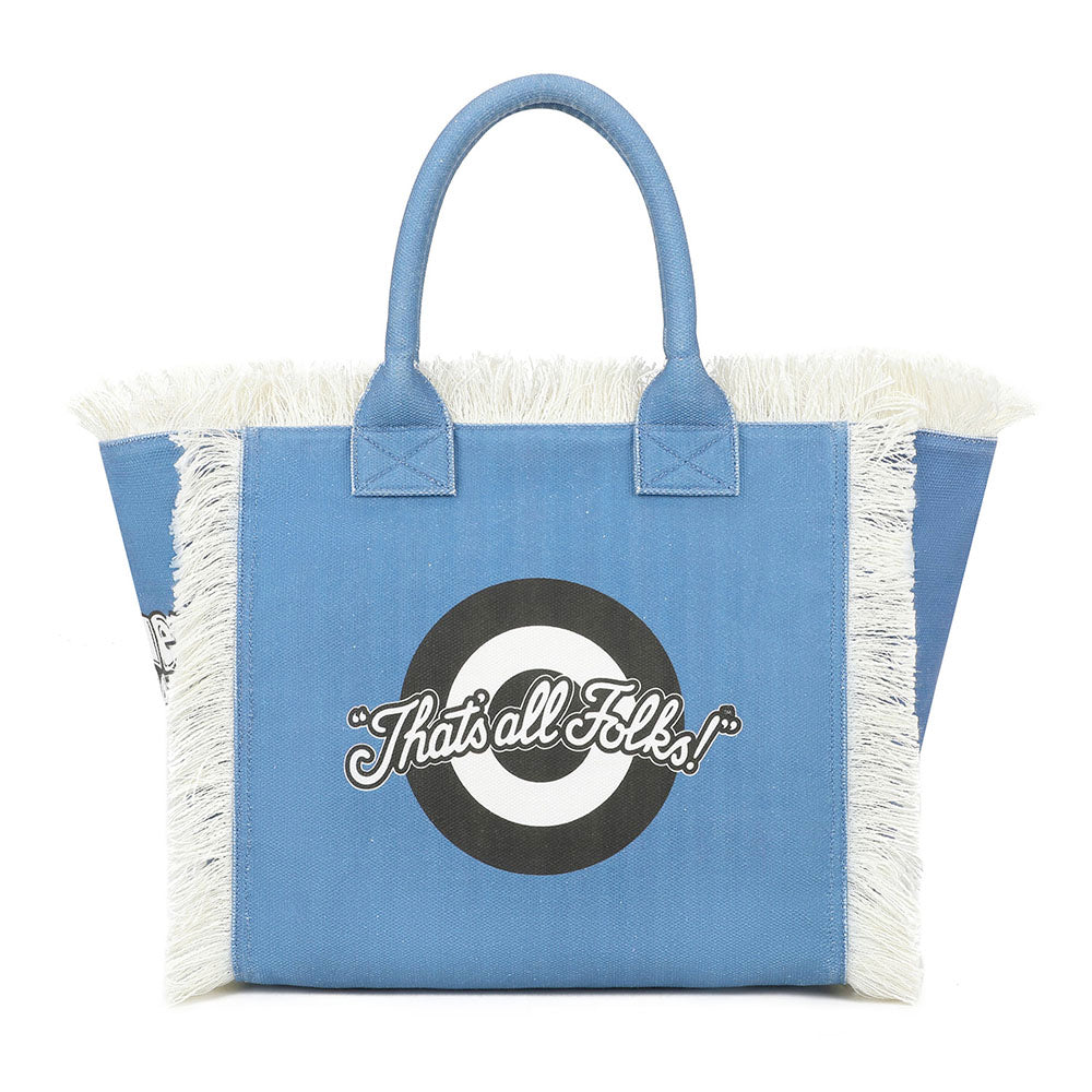 Borsa Donna a Mano BRACCIALINI linea Summer LT in Canvas stampa Bugs Bunny