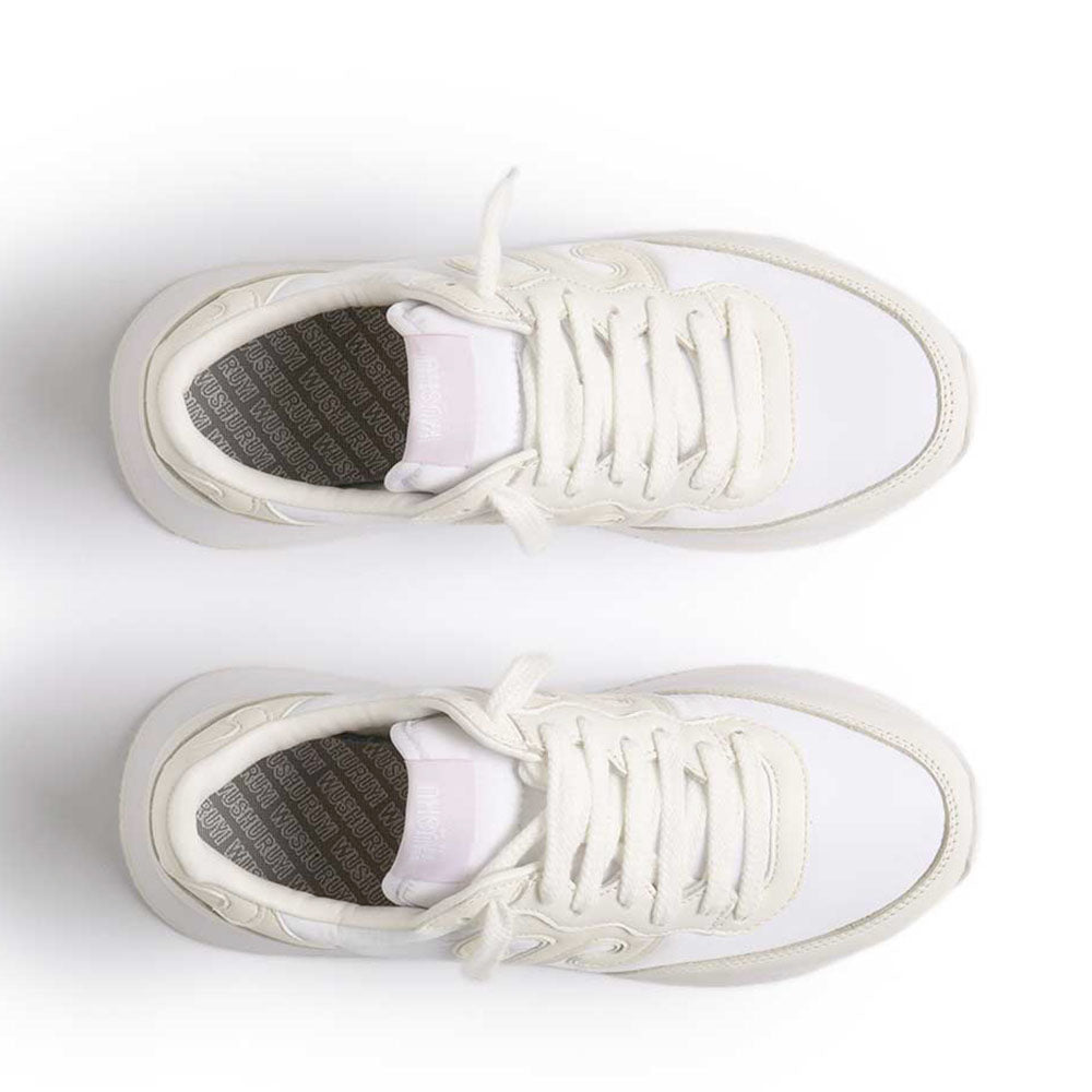 Sneakers Donna WUSHU RUYI Master 651 in Nylon e Suede Cloud Dancer