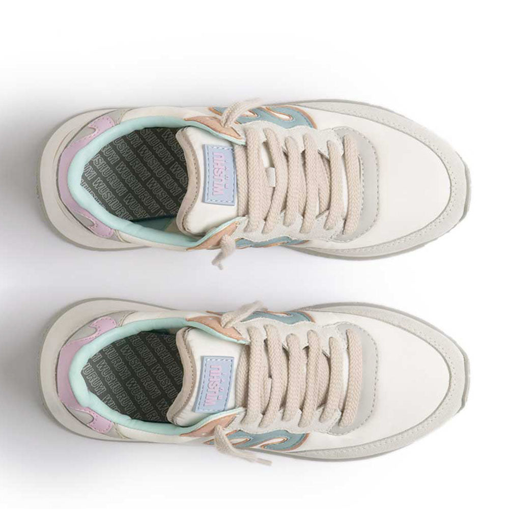 Sneakers Donna WUSHU RUYI Master 655 in Nylon e Suede Cloud Dancer Temple Gray e Fairview Early Hours