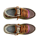 Sneakers Donna WUSHU RUYI Master 715 in Nylon e Suede Coffee Bean e Citronelle