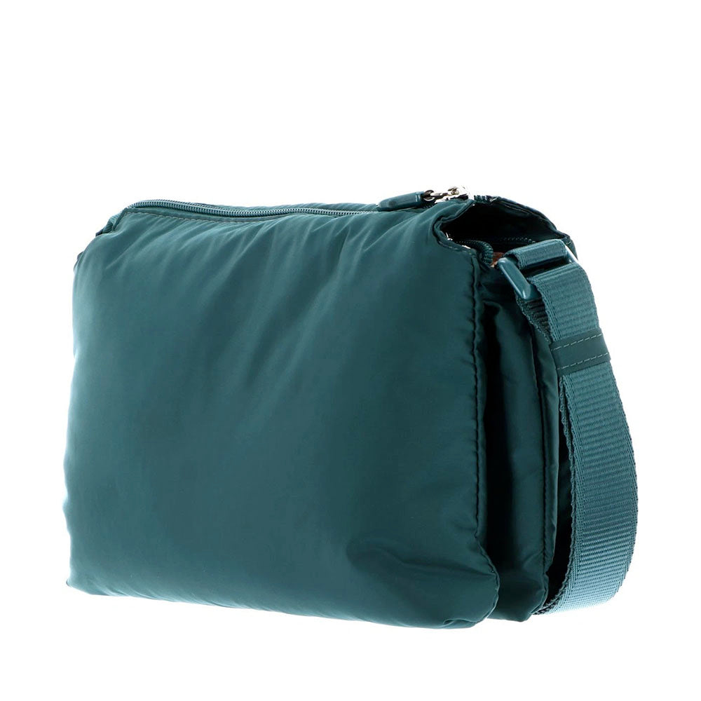 Women's Small Padded Nylon Crossbody Bag MANDARINA DUCK MD20 BALLOON in Rain Forest