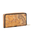 Portafoglio Donna Zip Around 1A Classe Alviero Martini linea Valley Geo Nero e Geo Classic PP01