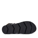 Sandali Donna PATRIZIA PEPE Girl linea Fly Micro in Eco Nappa Nera con Borchie