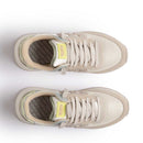 Damen-Sneaker WUSHU RUYI Super Master 31 aus Nylon und Wildleder in Moss und Light Gray White Onyx und Winter Pear