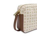 Borsa Donna a Tracolla POLLINI linea Heritage Logo Classic Avorio e Marrone