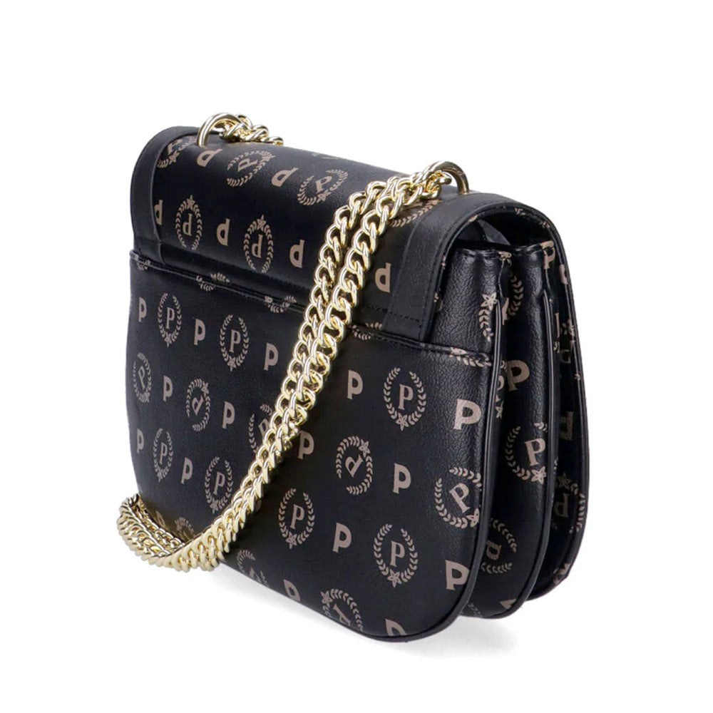 Borsa Donna a Tracolla POLLINI linea Heritage Re-Edition Nero e Nero