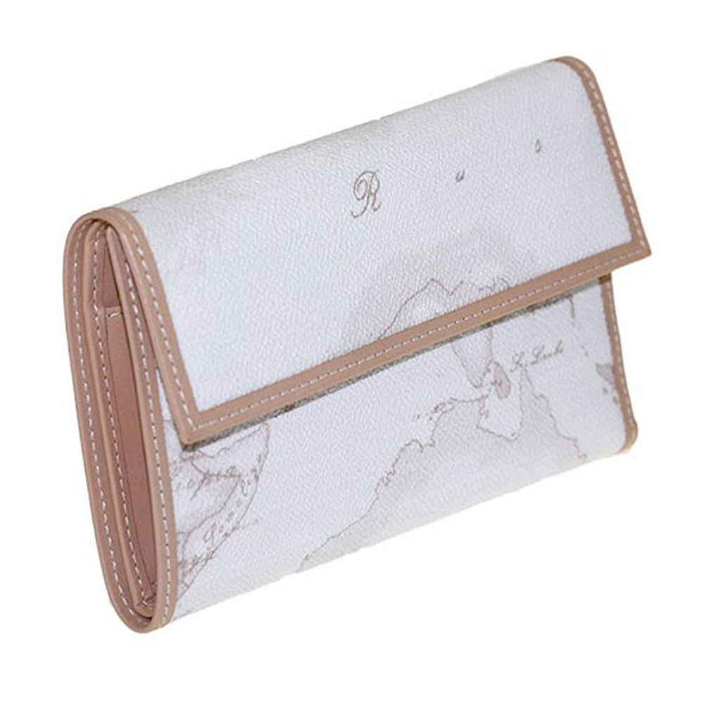 Damenbrieftasche mit Knopf 1A Classe Alviero Martini Geo White Linie W017
