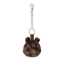 Portachiavi a Forma di Orso SPRAYGROUND stampa Brown Checker Bear Head