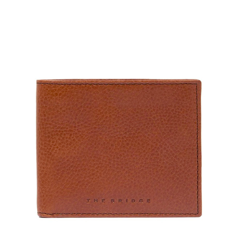 Portafoglio Uomo con Portamonete THE BRIDGE linea Ettore in Pelle Marrone