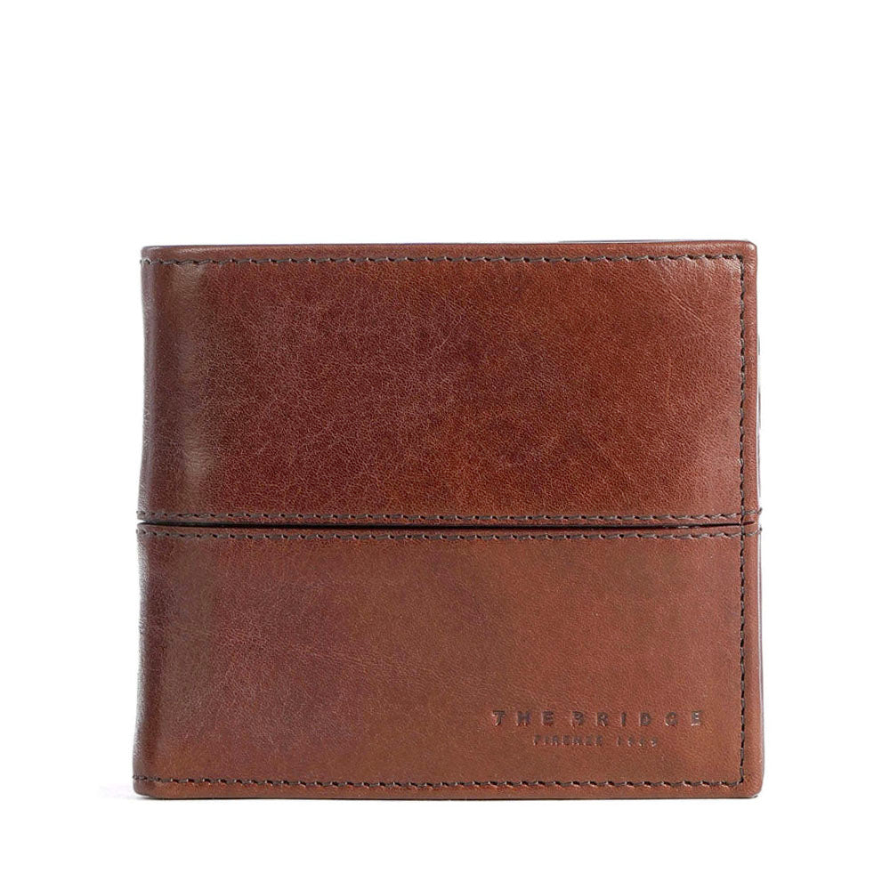 Portafoglio Uomo con Pattina THE BRIDGE in Pelle Marrone