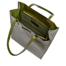 Borsa Donna Shopper Verticale THE BRIDGE linea Mirra in Pelle Verde Maggiorana