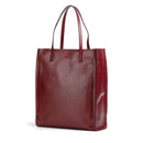 Borsa Donna Shopper Verticale THE BRIDGE linea Mirra in Pelle Rosso Barolo