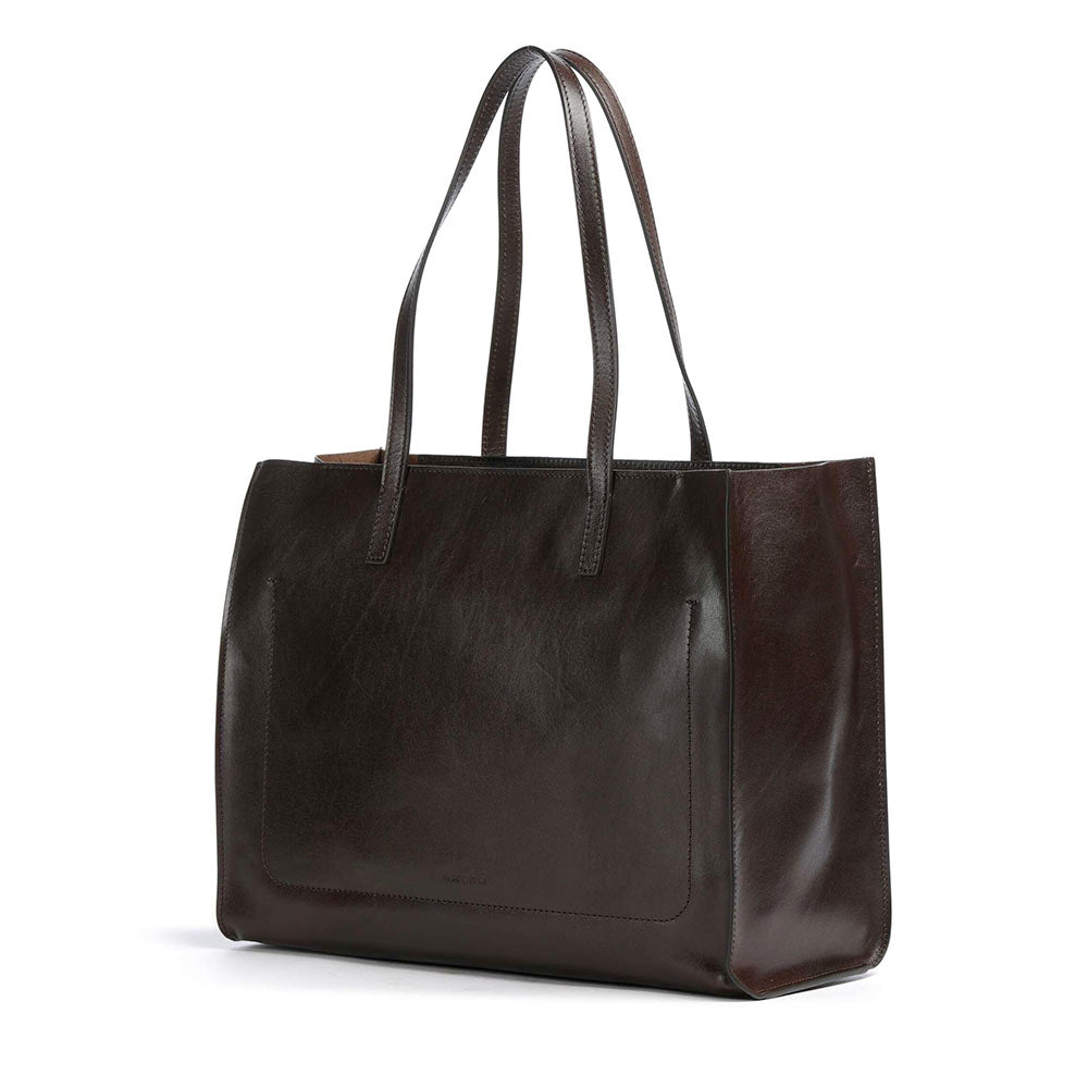 Borsa Donna Shopper THE BRIDGE Linea Mirra in Pelle color Moka