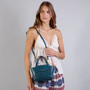 Damen-Henkeltasche THE BRIDGE Modell Lucrezia aus schwarzem Leder