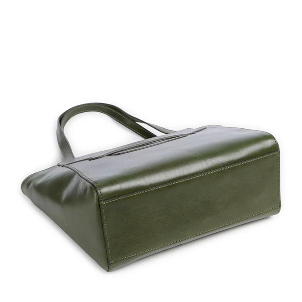 Shopping Bag Donna THE BRIDGE linea Lucrezia in Pelle Verde Maggiorana