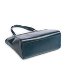 Shopping Bag Donna THE BRIDGE linea Lucrezia in Pelle Blu Pavone