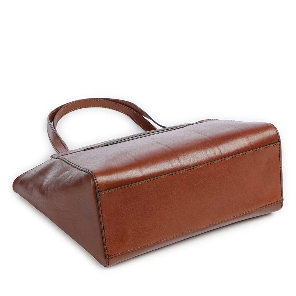 Shopping Bag Donna THE BRIDGE linea Lucrezia in Pelle Marrone