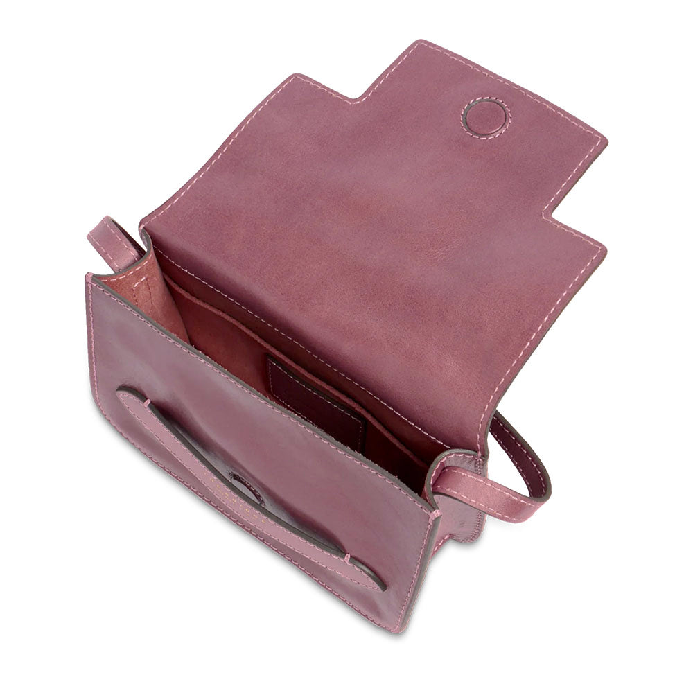 Borsa Donna a Tracolla Media THE BRIDGE linea Lucrezia in Pelle Viola Orchidea