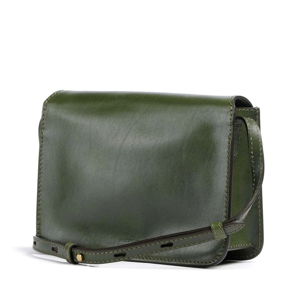 Borsa Donna a Tracolla Grande THE BRIDGE linea Lucrezia in Pelle Verde Maggiorana